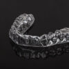 Clear Retainer on a black background